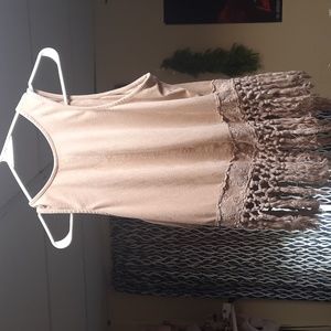 Taylor and sage top light brown color